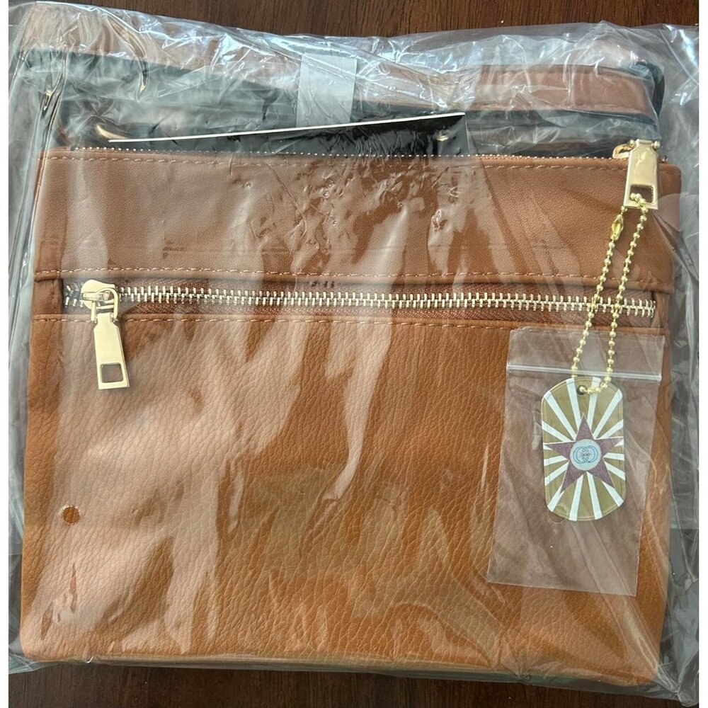 Women's Hepburn Hazel Vegan Leather Cross body Handbag Organise Purse - Picture 5 of 9